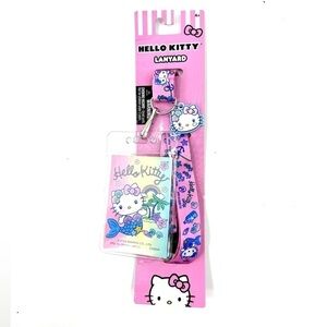 Hello Kitty Sanrio Lanyard ID Holder Dangle Charm Mermaid Beach Ocean Tropical